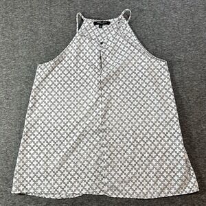 Romeo + Juliet Couture Halter Top Women's Small Chain Link Print Open Back